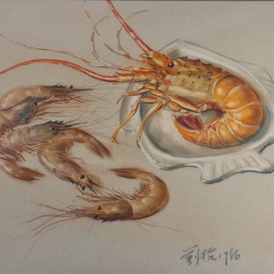 prawn_and_lobster_still_life_liu_kang_asia_art_collective